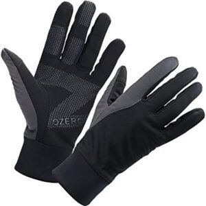 OZERO Winter Thermal Gloves Men Women Touch Screen Water Resistant Windproof Anti Slip Heated Glove Hands Warm for Hiking Driving Running Bike Cycling