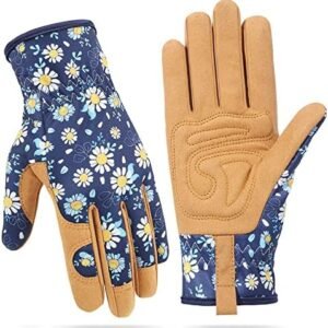 Women's Gardening Gloves, Breathable Garden Work Gloves for Weeding, Digging, Planting, Harrowing and Mruning