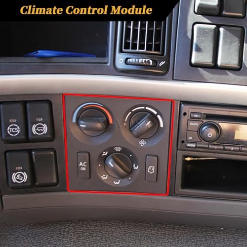 Climate Control Module - A/C Control Panel Module 12V Air Conditioning Heater Control Switch Temperature Control Panel for Volvo Truck VNL 2003-2024 7+14 Pins Replacement OEM 21326144 20511569 - Image 5