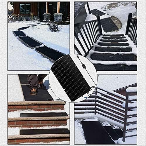 Heated Snow Melting Half Walkway Mat, Heated Snow&Ice Melting Stair Mat, Outdoor No Slip Heated Door Mat, No More Shoveling, Salting and Slipping, for Entran(Size:20 in * 30 in (50.8 cm * 76.2 cm) ( C - Image 7