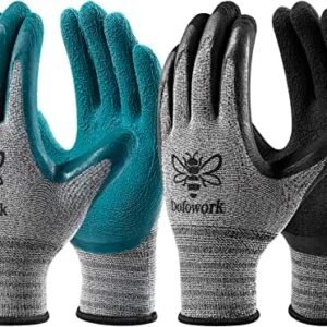 Gardening Gloves - 6 Pair Gardening Gloves for Women/Men, Breathable Natural Latex Garden Gloves with Grip