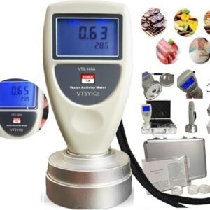 Water Activity Meter Food AW Tester Monitor Water Analyzer for Grain Fruits Vegetables Breads Biscuits Cakes Puffed Food 6 bit Backlight Digital Display