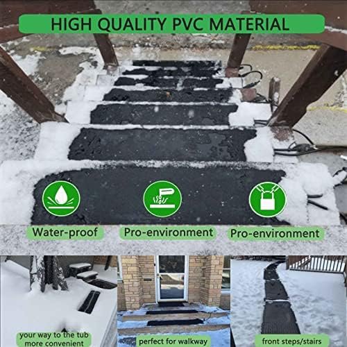 Heated Snow Melting Half Walkway Mat, Heated Snow&Ice Melting Stair Mat, Outdoor No Slip Heated Door Mat, No More Shoveling, Salting and Slipping, for Entran(Size:20 in * 30 in (50.8 cm * 76.2 cm) ( C - Image 6
