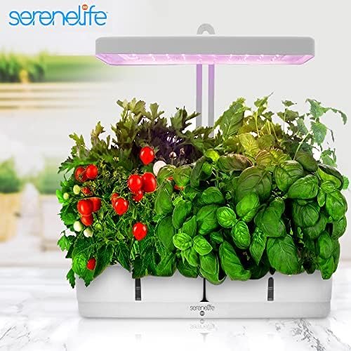 SereneLife 8 Pods Hydroponic Herb Garden, White - Image 2