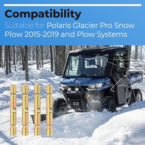 2205063 Shear Pin Compatible with Polaris ATV 2015-2019 Sportsman fits Polaris ATVs Snow Plow Glacier plow Parts for Snow Plow Glacier Pro Replacement Accessories - Gold (4pcs) - Image 3