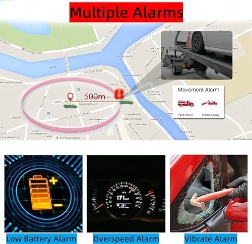 4G GPS Tracker for Vehicles - Real Time Location Monitor, Anti-Theft/Tamper Alerts, Long Standby Time, Magnetic Mount, Free Tracking Platform - Ideal for Cars, Motorcycles, Boats. - Image 4