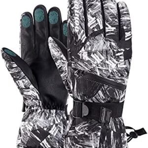 Ski Gloves, Waterproof Snow Gloves -30℉ Winter Gloves for Cold Weather Touchscreen Snowboard Gloves Warm for Men Women