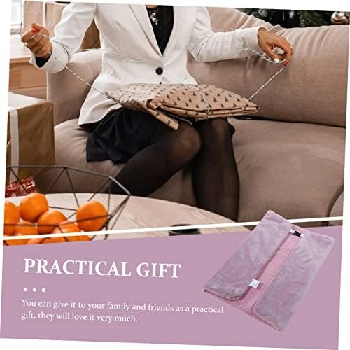 Yardwe Heating Blanket Small Heating Pad Flannel Heating Mat USB Heated Blanket Small Electric Blanket Adjustable Pet Heating Pad USB Supply Heating Pad Office Household Dog Bed Sherpa - Image 2