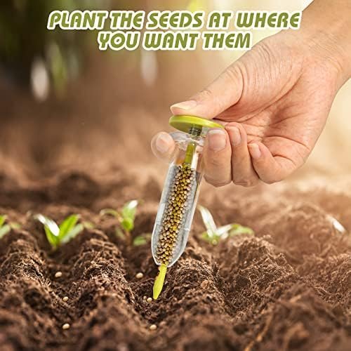 17 Pack Seed Planter Tool, Hand Seeder, Mini Sowing Seed Dispenser Sower, Seedlings Dibber and Widger, Ideal Gardening Tools for Planting Vegetables, Flowers - Image 3
