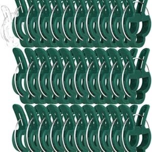 30 Pcs Large 1-3/4 inch Plant Support Clips,Flower and Vine,Garden Tomato Plant Support Clips for Supporting Stems,Vines Grow Upright Climbing,Tool for Straightening,Tomato Cage,Trellis.