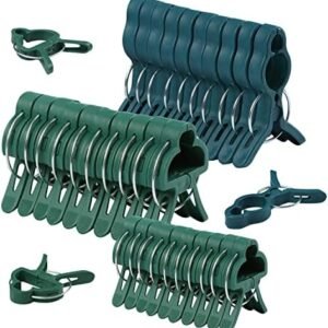 Tomato Clips, 30Pcs Plastic Trellis Clips, Grape Vine Tomato Vine to Grow Upright Makes Plants Healthier for Tomato Cucumber Grape Vegetables Plants