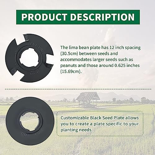 60010 Optional Seed Plate Set Fits EarthWay 1001-B Garden Seeder Contains Light Carrot, Popcorn, Cucumber,Lima Bean, Broccoli,and Blank Customizable Seed Plate. - Image 5
