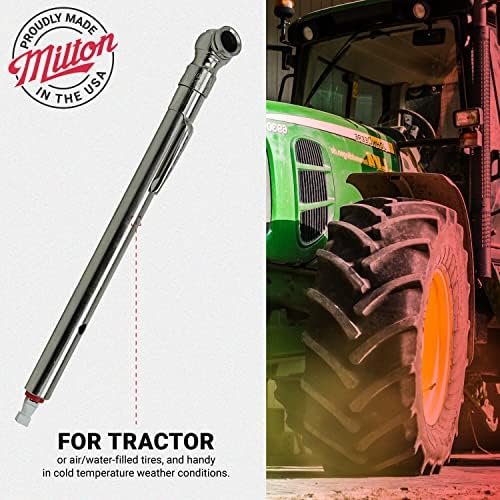 Milton S-928 Air/Water-Filled Tire Pencil Pressure Gauge, Built-in Deflator Valve, Pressure Measured in PSI & kPa, Easy to Read - Image 3