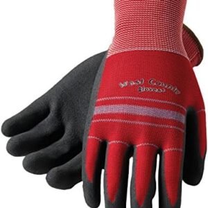 West County Gloves Protective Work Gloves with Foam Nitrile Palm, Fingertip Coating