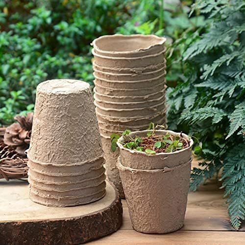 Cedilis 60 Pack 4" Peat Pots, Biodegradable Plant Starter Pots with Plant Labels, Germination Station Starter Cups, Disposable Plant Pots for Seedlings, Flowers, Vegetables Seeds - Image 4