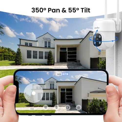 wansview 2K Security Cameras Wireless Outdoor-2.4G WiFi Home Security Cameras via Remote Control with Phone APP for 360° View, Color Night Vision, 24/7 SD Card Storage, Works with Alexa/Google Home - Image 6