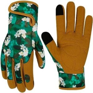 Leather Gardening Gloves for Women Garden Gloves Thorn Proof Heavy Duty Gloves Women Gardening Gift