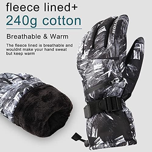 Ski Gloves, Waterproof Snow Gloves -30℉ Winter Gloves for Cold Weather Touchscreen Snowboard Gloves Warm for Men Women - Image 6