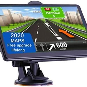 GPS Navigation for Car, Latest 2024 Map,7 inch Touch Screen Real Voice Spoken Turn-by-Turn Direction Reminding Navigation System for Cars, Vehicle GPS Satellite Navigator with