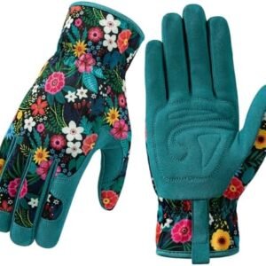 Trifabricy Gardening Gloves for Women, Breathable leather Garden Gloves with Grip, Thorn-Proof Puncture-Resistant Work Gloves