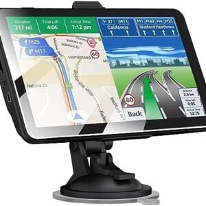 Car GPS Navigation Vehicle GPS Truck Navigation 2024 Maps 7 Inch Touch Screen Lorry Voice GPS Navigation Speeding Warning Free Lifetime Maps Update of United States Canada Mexico