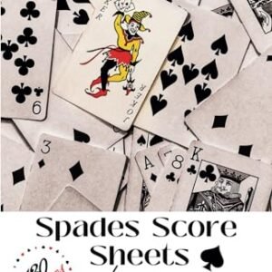 Spades Score Sheets: The PERFECT score sheets for Spades Game Nights and Tournaments: The score sheet logbook allows players to log all games played ... It is the prefect accessory for game night.