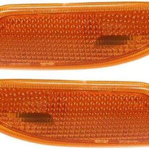 uxcell Car Markers Accessories Side Marker Light Housing Turn Signal Lamp Cover Assembly No.A2038200721/A2038200821 for Mercedes-Benz C230 2002-2007