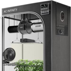 AC Infinity Advance Grow System 2x2, 1-Plant Kit, WiFi-Integrated Grow Tent Kit, Automate Ventilation, Circulation, Schedule Full Spectrum Samsung LM301B LED Grow Light, 2000D Mylar Tent