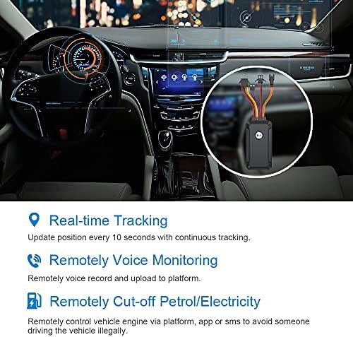 GPS Tracker for Vehicle,No Monthly Fee,GS05 3G Multiple Ports-SOS Button-Microphone - Remotely Voice Monitoring for Car Rental, Loan Vehicles, Fleet Management Industries - Image 2