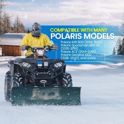 (2-Pack) Replacement Snow Plow Skid Shoes - Replaces Part ATV UTV Polaris K-Plow Nos 2205071 and 2208864 - Hardened Steel Snow Plow Non-Slip Base - with Quick-Release Cotter Pins - Image 4