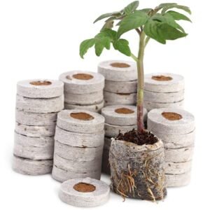 Window Garden Seed Starter Soil Mix - Gardening Starting Soil - Planting Soil for Vegetables, Herbs and Flowers - Ideal Potting Soil, Compressed Discs for Indoor and Outdoor Planting