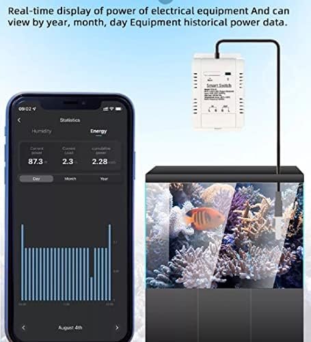 WiFi Temperature Controller Sensor Module, Tuya app Wireless Remote 16A Smart Switch with Energy Consumption Monitoring,Work with Alexa Google - Image 4