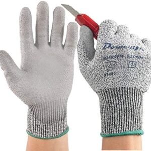 Dowellife Working Gloves for Men and Women, Cut Resistant Work Gloves, Comfortable Gardening Gloves, Durable Mechanics Gloves and Flexible Fishing Gloves (X-Large, Grey)