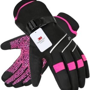 MOREOK Waterproof & Windproof -30°F Winter Gloves for Men/Women, 3M Thinsulate Thermal Gloves Touch Screen Warm Gloves for Skiing,Cycling,Motorcycle,Running