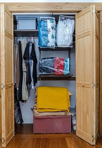 5-Pack Clear Vinyl Zippered Comforter Moving Storage Bags 21 x 21 x 10 Inch with Rope Handle - Image 2