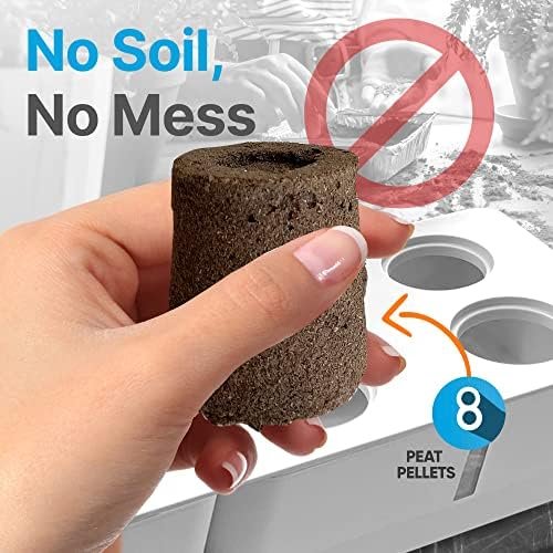 SereneLife 8 Pods Hydroponic Herb Garden, White - Image 7