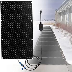 Snow Melting Mat, Snow Melting Mats for Stairs, Heated Outdoor Mats, Non-Slip Snow Melting Mats for Winter Snow Removal, Outdoor W/5ft Power Cord,30 * 60in(76.2 * 152.4cm)