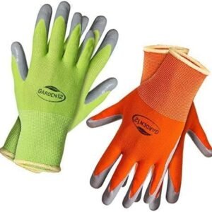 Gardening Gloves for Women. Super grippy Garden Gloves from Breathable Nylon with puncture-resistant nitrile