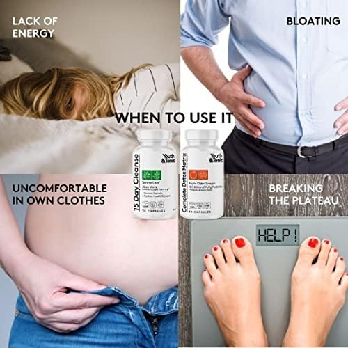 3pk Detox Cleanse Kick Off Weight Management | Colon Cleanser + Water Loss Pills w Dandelion + ACV Full Body Detox + Probiotics | For Flat Stomach, Waistline, Metabolism, Bloating – 90 Pills - Image 2