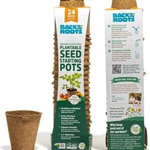 Back to the Roots Organic & Plantable Seed Starting Pots (24 CT)