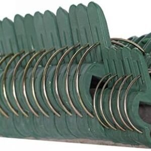Ram-Pro 20 Piece Green Gentle Gardening Plant & Flower Lever Loop Gripper Clips, Tool for Supporting or Straightening Plant Stems, Stalks, and Vines, Garden Clips