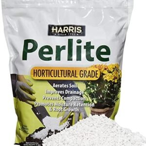 Harris Premium Horticultural Perlite for Plants and Gardening, 8qt to Promote Root Growth and Soil Health
