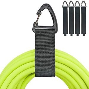 Extension Cord Holder Organizer(4 Pack L), Extension Cord Hanger for Garage Organization and Storage, 16-Inch Heavy Duty Storage Strap for Extension Cord within 100ft