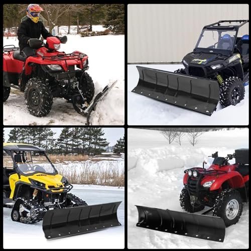 ATV Snow Plow Kit 45 Inch Adjustable Black Polaris Ranger Snow Plow Kit ATV Plow Fit for ATVS Polaris Arctic Cat UTV Access Kawasaki Aeon - Image 6