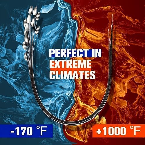 Black Metal Zip Ties Bulk, 500pcs 304 Stainless Steel Zip Ties, 11.8 Inch Heavy Duty Self-locking Cable Ties, Perfect for Farms, Machinery, Pipes, Vehicles, Roofs, Cables and Etc - Image 6