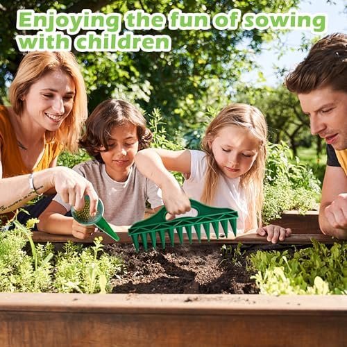 12 Holes Seed-in Soil Digger Planter - Garden Seed Spacer with Adjustable Seeds Dispenser for Planting Seeds and Bulbs(4 PCS) - Image 6