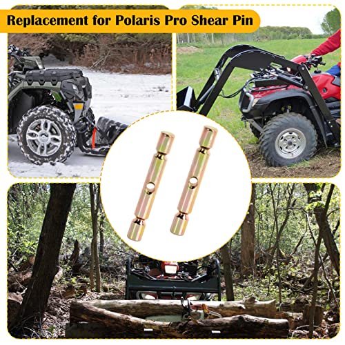 2 Pcs Pro Shear Pin for Polaris ATVs Snow Plow Glacier,Replacement Snow Plow Shear Pin Accessories Compatible with Polaris ATV 2015-2019 Sportsman Replace 2205063 - Image 5