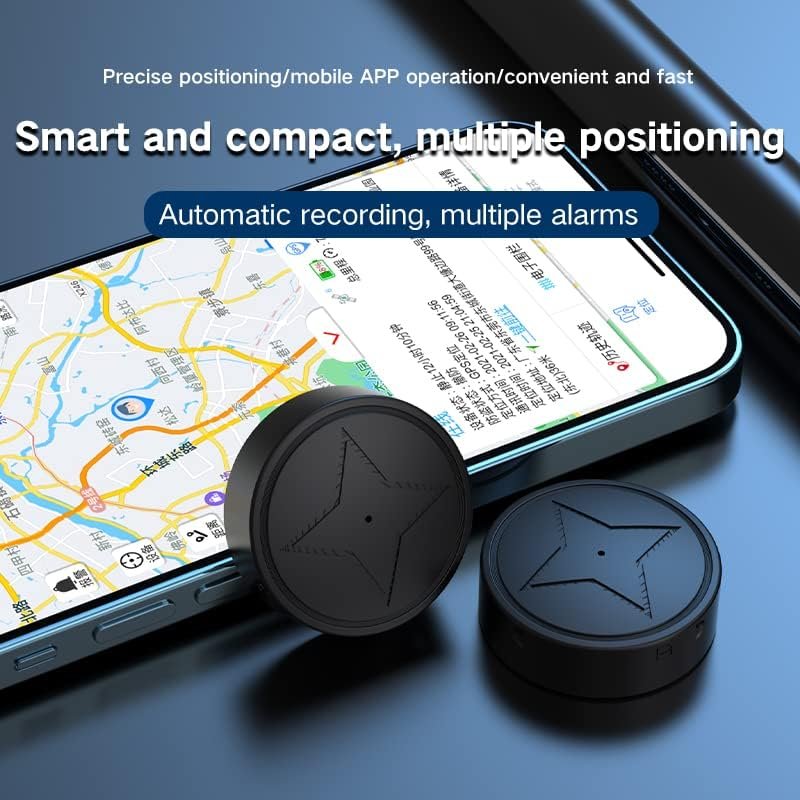 GPS Strong Magnetic Car Vehicle Tracking Anti-Lost Tracker, Multi-Function GPS Mini Locator, Monitoring, Automatic Recording/Voice Activated Callback with App, for Vehicles - Image 2
