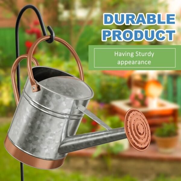 1 Gallon Watering Can for Outdoor Plants - Metal Watering Can for Outdoor Plants House Plant Watering Can with Sprinkle Head Perfect Watering Can Indoor Plants for Outdoor and Indoor Gardening - Image 6