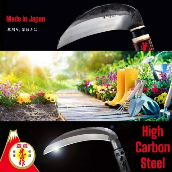 Gardening Weeding Sickle Hand-held Tools [Made in Japan] Japanese Garden Weeder Hand Hoe - Image 8